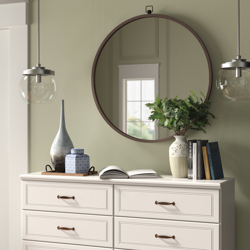 Feminine French Country Modern & Contemporary Beveled Accent Mirror